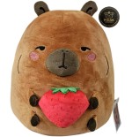 Capiberry Peluche Capibara con Fragola 30 cm Esclusivo PIDAK – Capibara Kawaii Morbida da Collezione