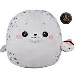 Giovina la Fochina Peluche Foca con Sushi 30 cm Esclusivo PIDAK – Foca Kawaii Morbida da Collezione