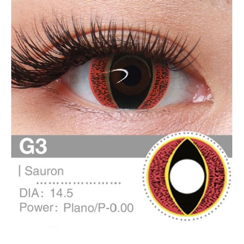 Lenti a contatto Lenti Cosplay Abhorred 14.5 MM - Pidak Shop rosso – ideali per cosplay e fotografia