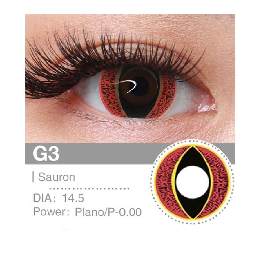 Lenti a contatto Lenti Cosplay Abhorred 14.5 MM - Pidak Shop rosso – ideali per cosplay e fotografia