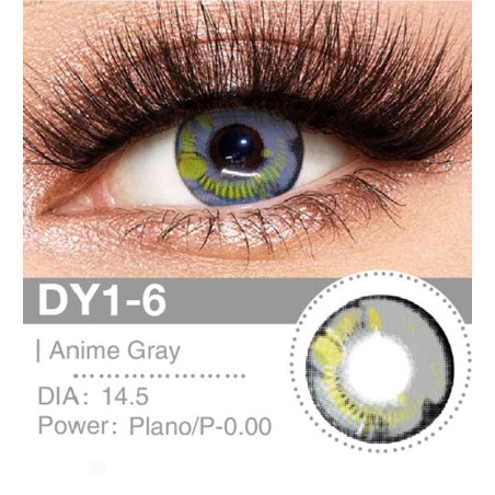 Lenti a contatto Lenti Cosplay Anime Gray 14.5 MM - Pidak Shop grigio – ideali per cosplay e fotografia
