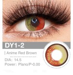 Lenti a contatto Lenti Cosplay Anime red brown 14.5 MM - Pidak Shop rosso – ideali per cosplay e fotografia