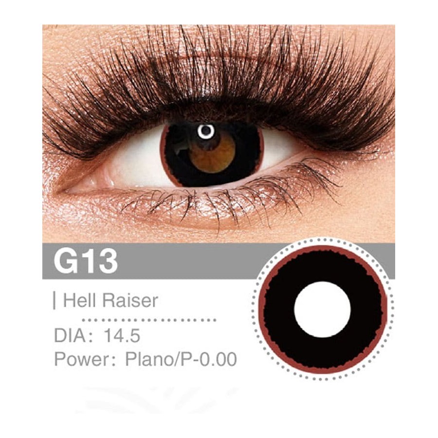 Lenti a contatto Lenti Cosplay Black Horror 14.5 MM - Pidak Shop nero – ideali per cosplay e fotografia