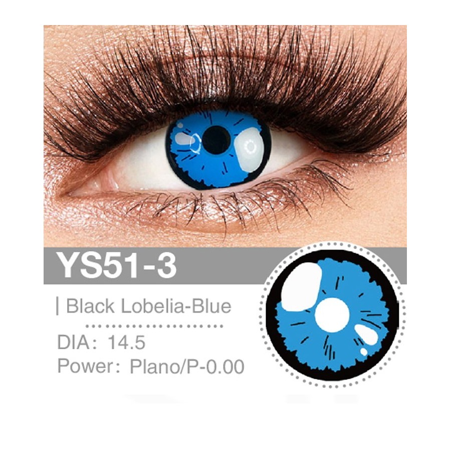 Lenti a contatto Lenti Cosplay Black Lobelia - Blue 14.5 MM - Pidak Shop blu – ideali per cosplay e fotografia
