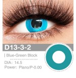 Lenti a contatto Lenti Cosplay Blue - Green Block 14.5 MM - Pidak Shop blu – ideali per cosplay e fotografia