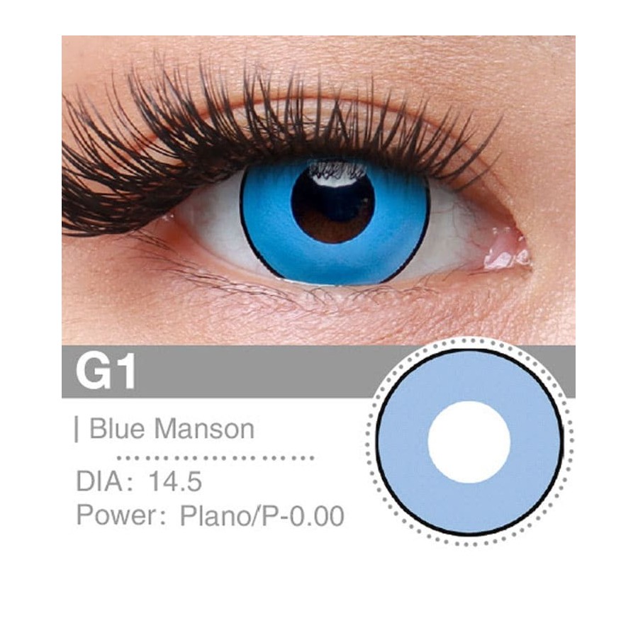 Lenti a contatto Lenti Cosplay Blue Manson 14.5 MM - Pidak Shop blu – ideali per cosplay e fotografia