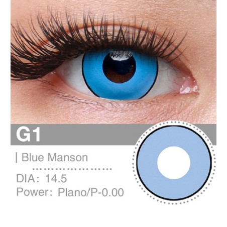 Lenti a contatto Lenti Cosplay Blue Manson 14.5 MM - Pidak Shop blu – ideali per cosplay e fotografia