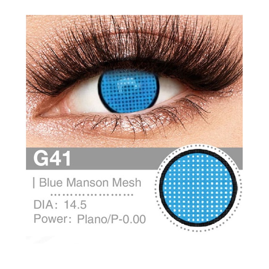 Lenti a contatto Lenti Cosplay Blue Mesh 14.5 MM - Pidak Shop blu – ideali per cosplay e fotografia