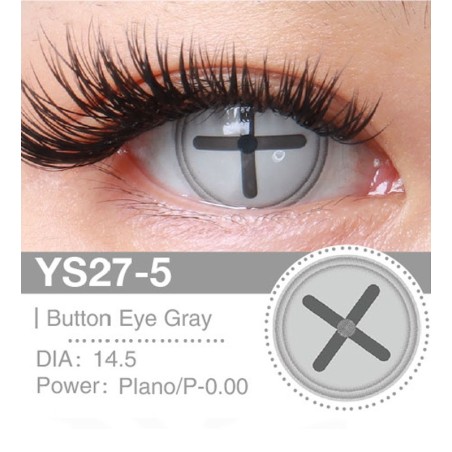 Lenti a contatto Lenti Cosplay Button Eye Gray 14.5 MM - Pidak Shop grigio – ideali per cosplay e fotografia