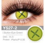 Lenti a contatto Lenti Cosplay Button Eye Green 14.5 MM - Pidak Shop verde – ideali per cosplay e fotografia