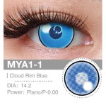 Lenti a contatto Lenti Cosplay Cloud Rim Blue 14.2 MM - Pidak Shop blu – ideali per cosplay e fotografia