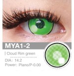 Lenti a contatto Lenti Cosplay Cloud Rim green 14.2 MM - Pidak Shop verde – ideali per cosplay e fotografia