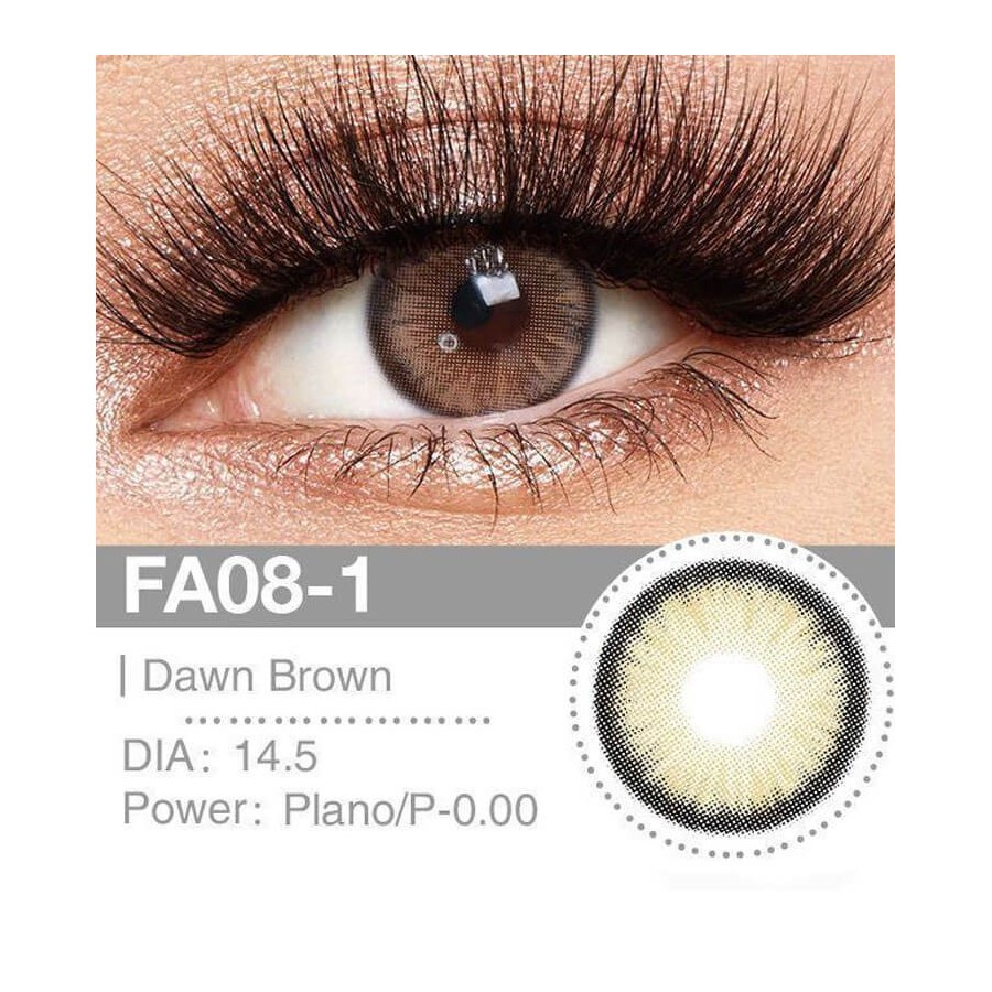 Lenti a contatto Lenti Cosplay Dawn Brown 14.5 MM - Pidak Shop marrone – ideali per cosplay e fotografia