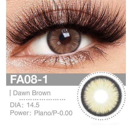 Lenti a contatto Lenti Cosplay Dawn Brown 14.5 MM - Pidak Shop marrone – ideali per cosplay e fotografia