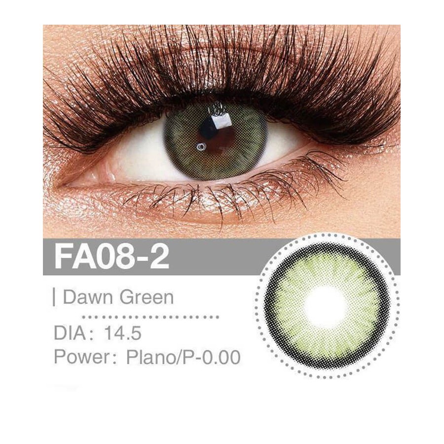 Lenti a contatto Lenti Cosplay Dawn Green 14.5 MM - Pidak Shop verde – ideali per cosplay e fotografia