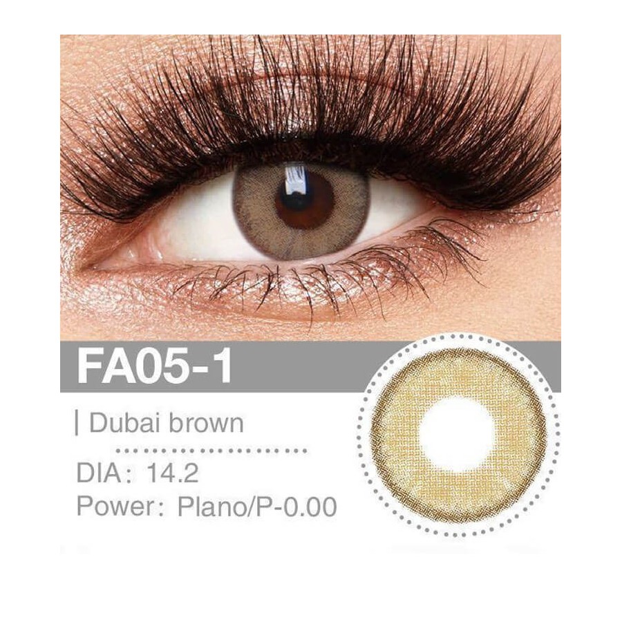Lenti a contatto Lenti Cosplay Dubai brown 14.2 MM - Pidak Shop marrone – ideali per cosplay e fotografia
