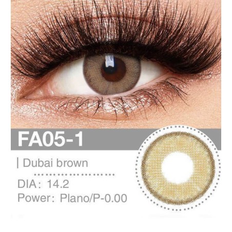 Lenti a contatto Lenti Cosplay Dubai brown 14.2 MM - Pidak Shop marrone – ideali per cosplay e fotografia