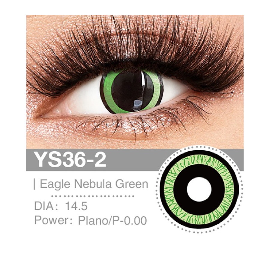Lenti a contatto Lenti Cosplay Eagle Nebula Green 14.5 MM - Pidak Shop verde – ideali per cosplay e fotografia