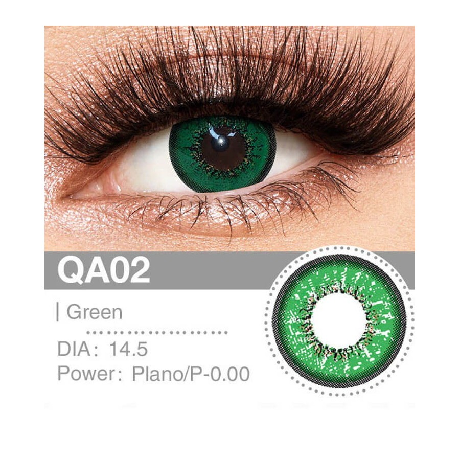 Lenti a contatto Lenti Cosplay Green 14.5 MM - Pidak Shop verde – ideali per cosplay e fotografia