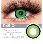 Lenti a contatto Lenti Cosplay Green Manson 14.5 MM - Pidak Shop verde – ideali per cosplay e fotografia