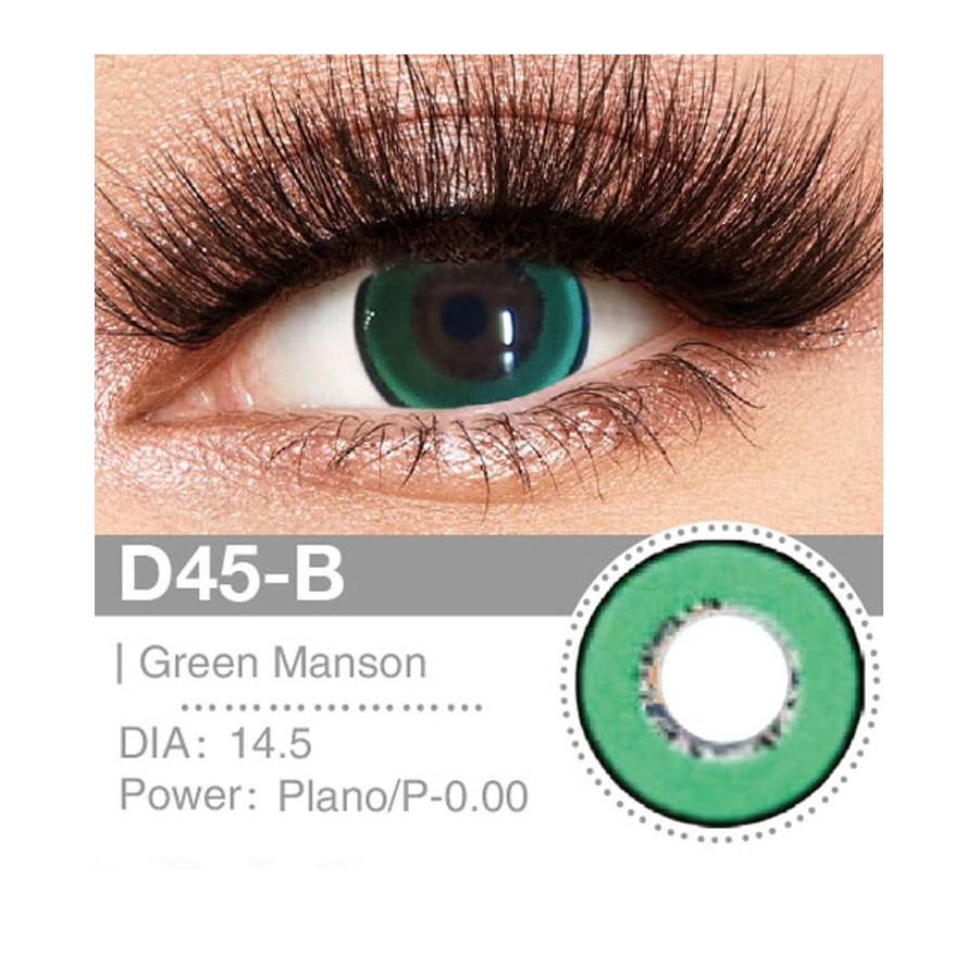 Lenti a contatto Lenti Cosplay Green Manson 2 14.5 MM - Pidak Shop verde – ideali per cosplay e fotografia