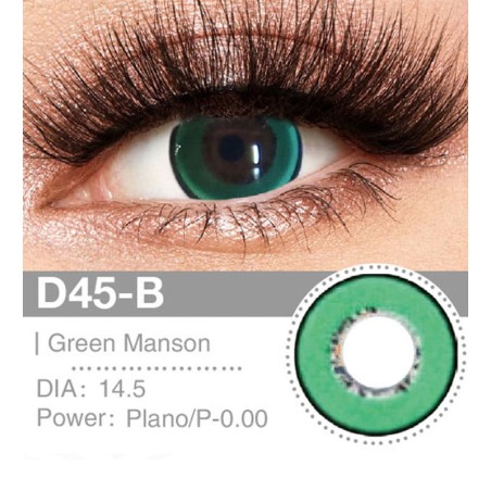 Lenti a contatto Lenti Cosplay Green Manson 2 14.5 MM - Pidak Shop verde – ideali per cosplay e fotografia