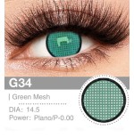 Lenti a contatto Lenti Cosplay Green Mesh 14.5 MM - Pidak Shop verde – ideali per cosplay e fotografia