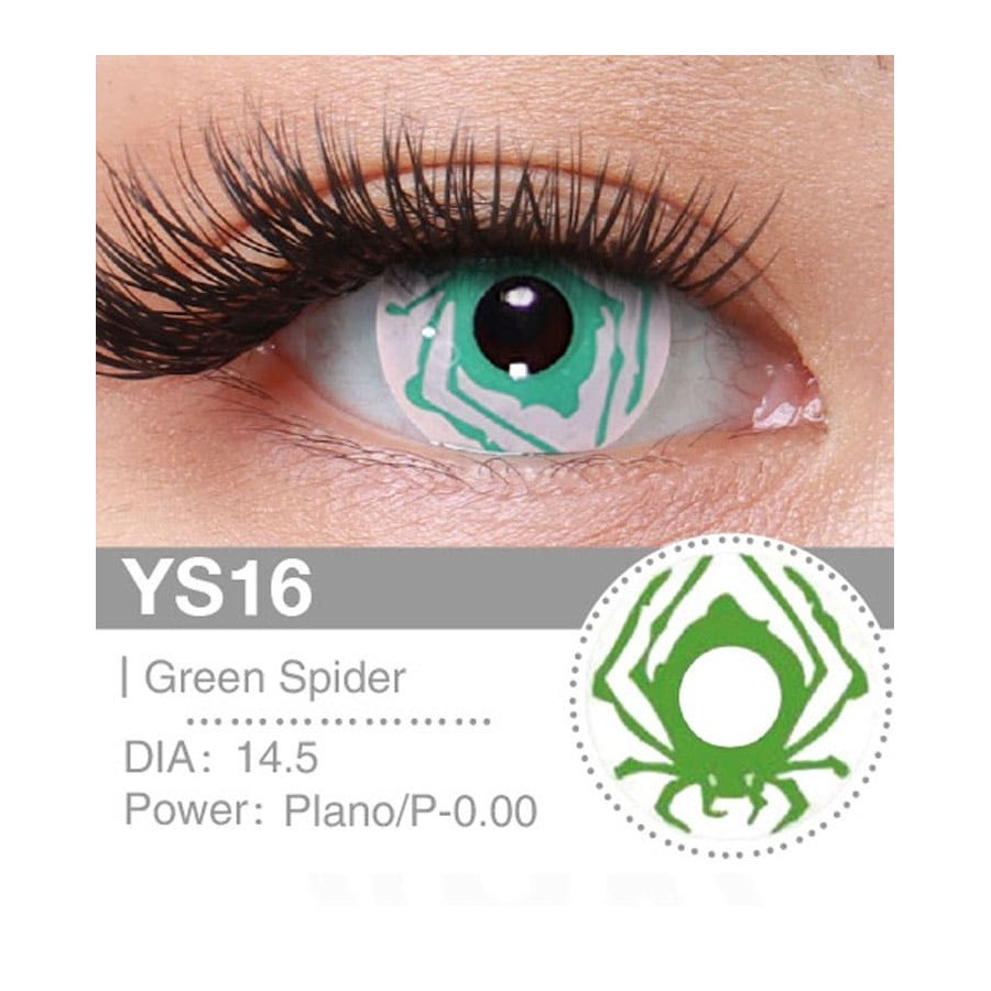 Lenti a contatto Lenti Cosplay Green Spider 14.0 MM - Pidak Shop verde – ideali per cosplay e fotografia