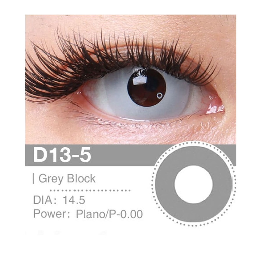 Lenti a contatto Lenti Cosplay Grey Block 14.5 MM - Pidak Shop grigio – ideali per cosplay e fotografia