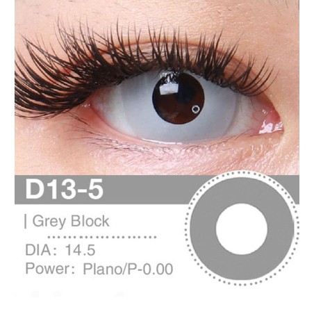 Lenti a contatto Lenti Cosplay Grey Block 14.5 MM - Pidak Shop grigio – ideali per cosplay e fotografia