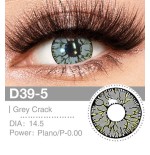 Lenti a contatto Lenti Cosplay Grey Crack 14.5 MM - Pidak Shop grigio – ideali per cosplay e fotografia