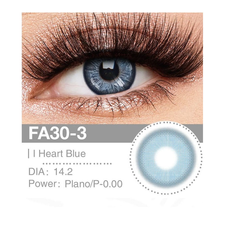 Lenti a contatto Lenti Cosplay Heart Blue 14.2 MM - Pidak Shop blu – ideali per cosplay e fotografia