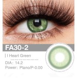 Lenti a contatto Lenti Cosplay Heart Green 14.2 MM - Pidak Shop verde – ideali per cosplay e fotografia