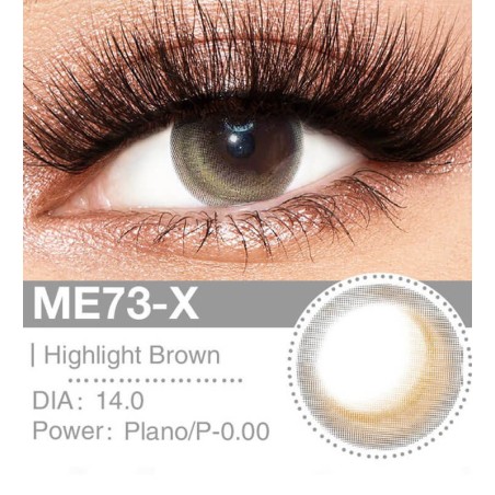 Lenti a contatto Lenti Cosplay Highlight Brown 14.0 MM - Pidak Shop marrone – ideali per cosplay e fotografia