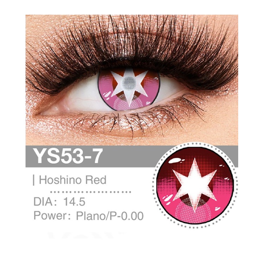 Lenti a contatto Lenti Cosplay Idol Red 14.5 MM - Pidak Shop rosso – ideali per cosplay e fotografia