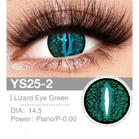 Lenti a contatto Lenti Cosplay Lizard Eye Green 14.5 MM - Pidak Shop verde – ideali per cosplay e fotografia