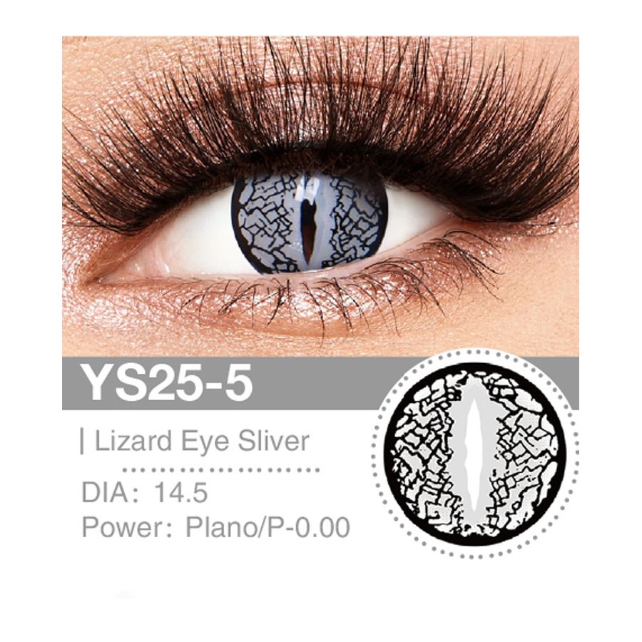 Lenti a contatto Lenti Cosplay Lizard Eye Sliver 14.5 MM - Pidak Shop – ideali per cosplay e fotografia