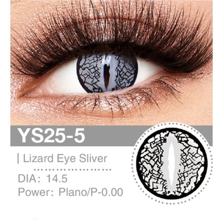 Lenti a contatto Lenti Cosplay Lizard Eye Sliver 14.5 MM - Pidak Shop – ideali per cosplay e fotografia