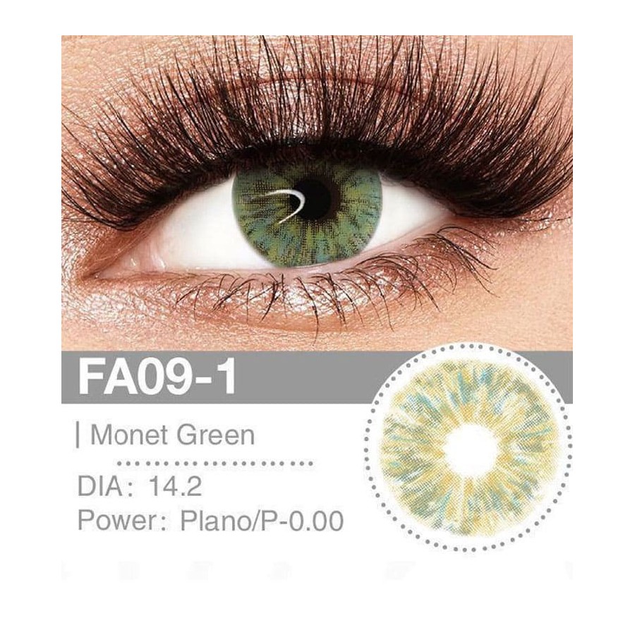Lenti a contatto Lenti Cosplay Monet Green 14.2 MM - Pidak Shop verde – ideali per cosplay e fotografia