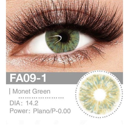 Lenti a contatto Lenti Cosplay Monet Green 14.2 MM - Pidak Shop verde – ideali per cosplay e fotografia