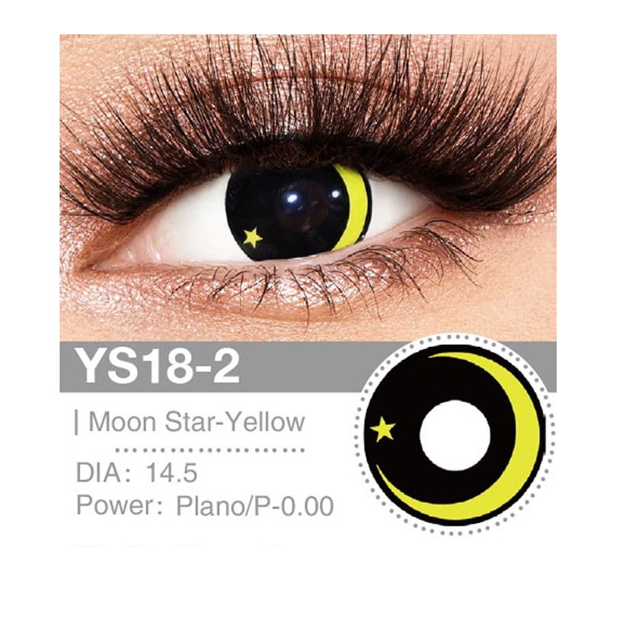 Lenti a contatto Lenti Cosplay Moon star - yellow 14.5 MM - Pidak Shop giallo – ideali per cosplay e fotografia