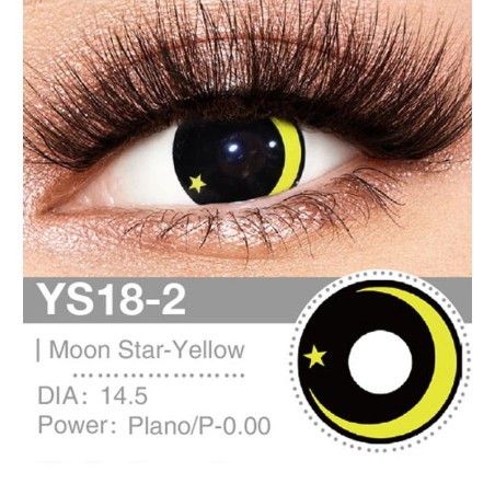 Lenti a contatto Lenti Cosplay Moon star - yellow 14.5 MM - Pidak Shop giallo – ideali per cosplay e fotografia