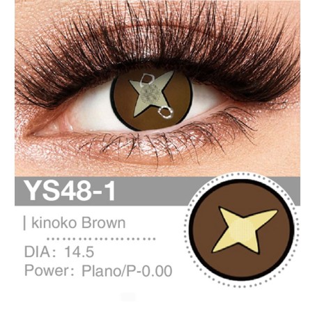 Lenti a contatto Lenti Cosplay Mushroom Student Brown 14.5 MM - Pidak Shop marrone – ideali per cosplay e fotografia