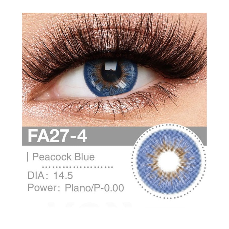 Lenti a contatto Lenti Cosplay Peacock Blue 14.5 MM - Pidak Shop blu – ideali per cosplay e fotografia