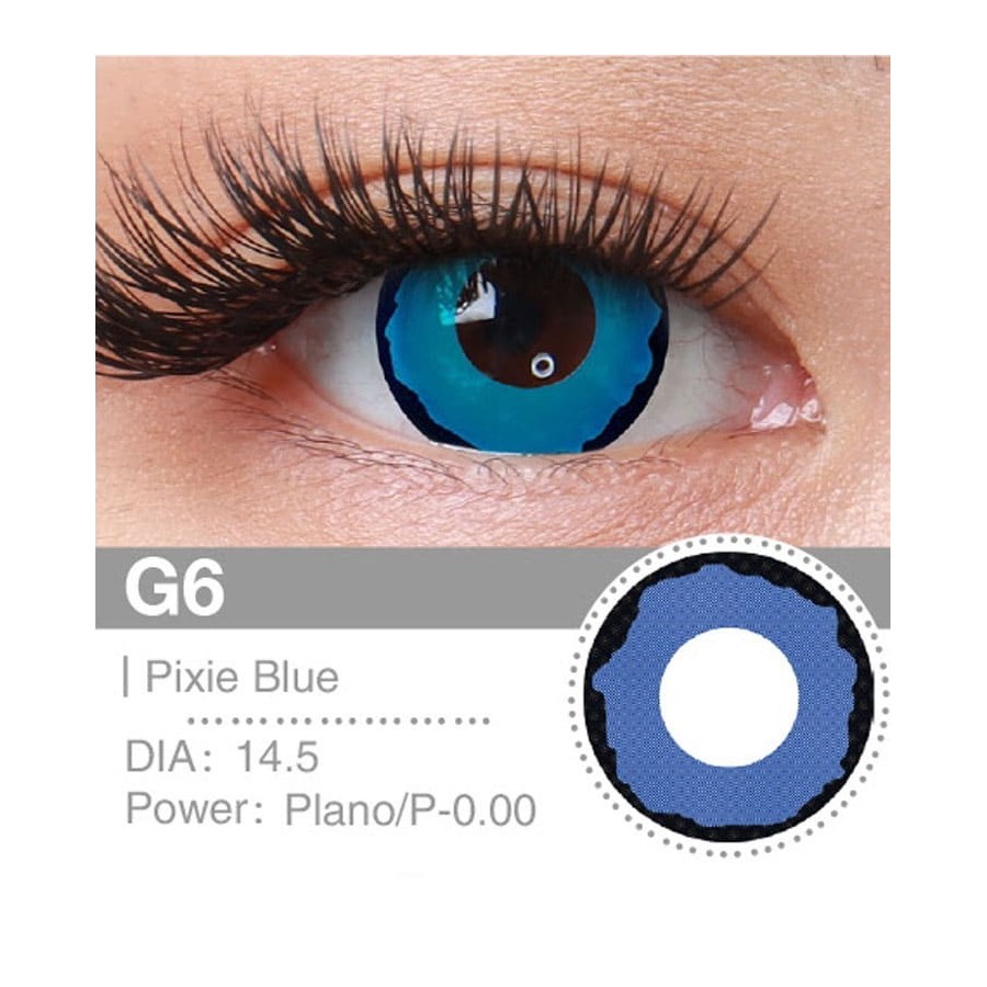 Lenti a contatto Lenti Cosplay Pixie Blue 14.5 MM - Pidak Shop blu – ideali per cosplay e fotografia