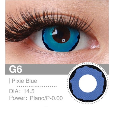 Lenti a contatto Lenti Cosplay Pixie Blue 14.5 MM - Pidak Shop blu – ideali per cosplay e fotografia