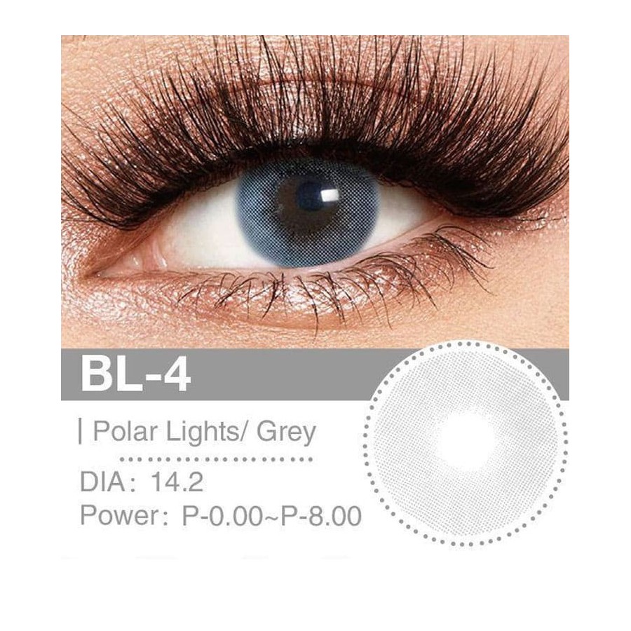 Lenti a contatto Lenti Cosplay Polar Lights Grey 14.2 MM - Pidak Shop grigio – ideali per cosplay e fotografia