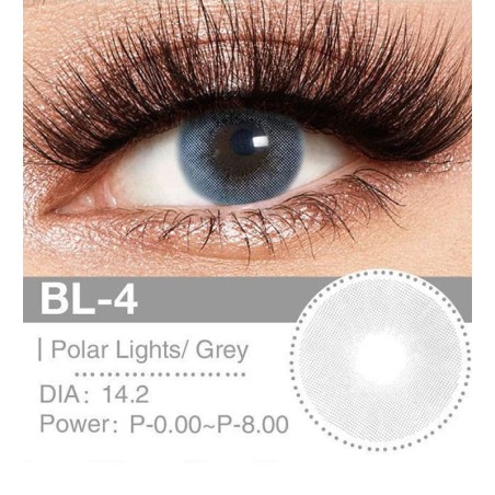 Lenti a contatto Lenti Cosplay Polar Lights Grey 14.2 MM - Pidak Shop grigio – ideali per cosplay e fotografia