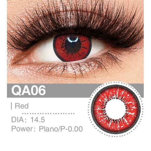 Lenti a contatto Lenti Cosplay Red 14.5 MM - Pidak Shop rosso – ideali per cosplay e fotografia