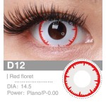 Lenti a contatto Lenti Cosplay Red Floret 14.5 MM - Pidak Shop rosso – ideali per cosplay e fotografia